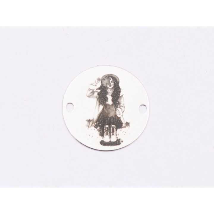 E1827 GS Link Ag 925 Girl, 16.5mm, 0.3mm - 1 buc