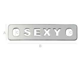 Charm plăcuță SEXY argint 925 - link cu mesaj