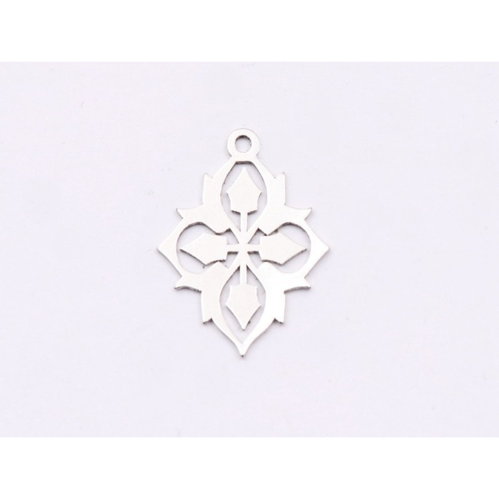 E1836 N Pandant Ag 925 Floare, model abstract, 18x13mm, 0.5mm 1 buc