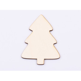 L951- Decoratiune bradut din lemn 7x5cm  1 buc