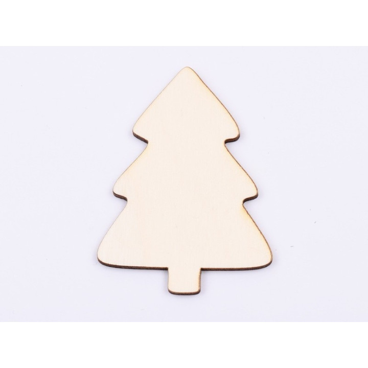 L951- Decoratiune bradut din lemn 7x5cm  1 buc