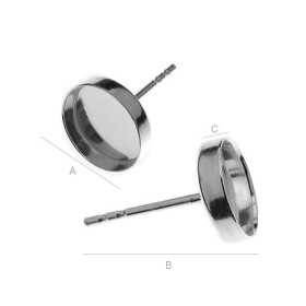 G0844-Tije platou rotund 10mm cu bordura inalta - bijuterii personalizate din argint | simoshop