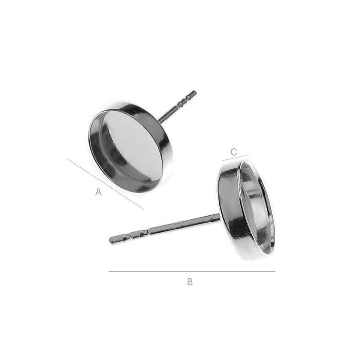 G0844-Tije platou rotund 10mm cu bordura inalta - bijuterii personalizate din argint | simoshop