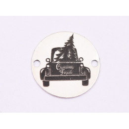 E1871 GS Link Ag 925 Christmas penguin, 12mm - 1 buc