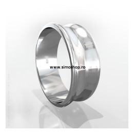 G0849-Inel pentru montat ceralun si xirius chaton interior 15.30mm - bijuterii personalizate din argint | simoshop