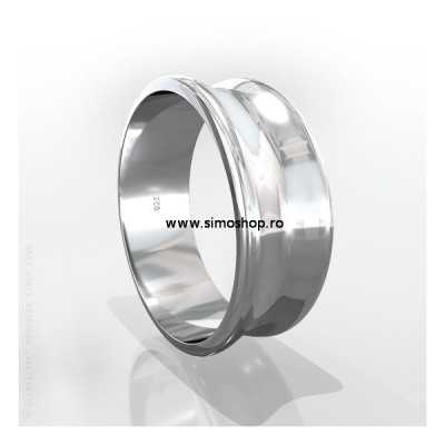 G0849-Inel pentru montat ceralun si xirius chaton interior 15.30mm - bijuterii personalizate din argint | simoshop