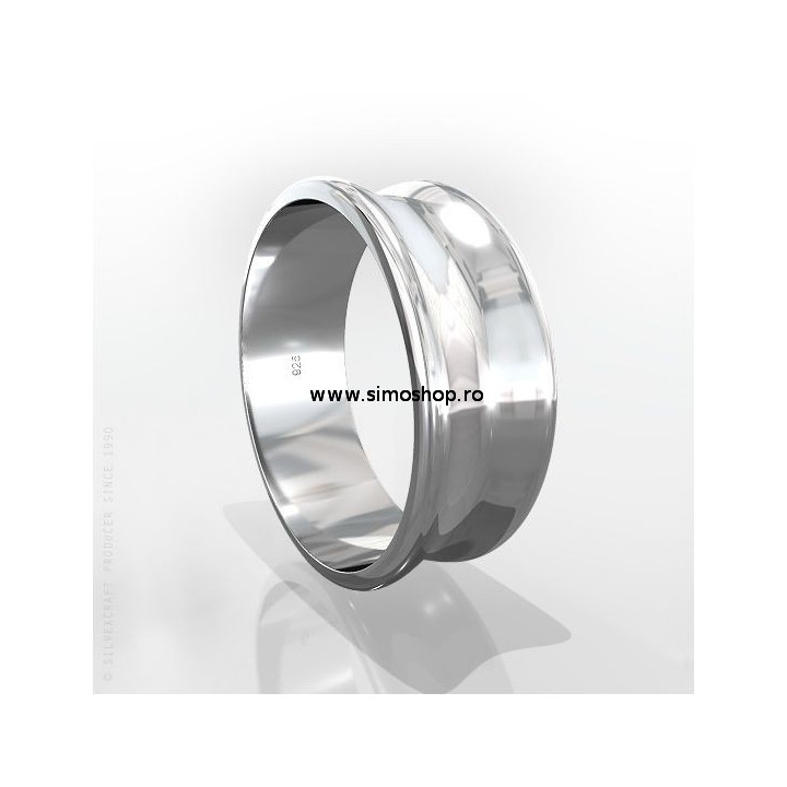 G0849-Inel pentru montat ceralun si xirius chaton interior 15.30mm - bijuterii personalizate din argint | simoshop
