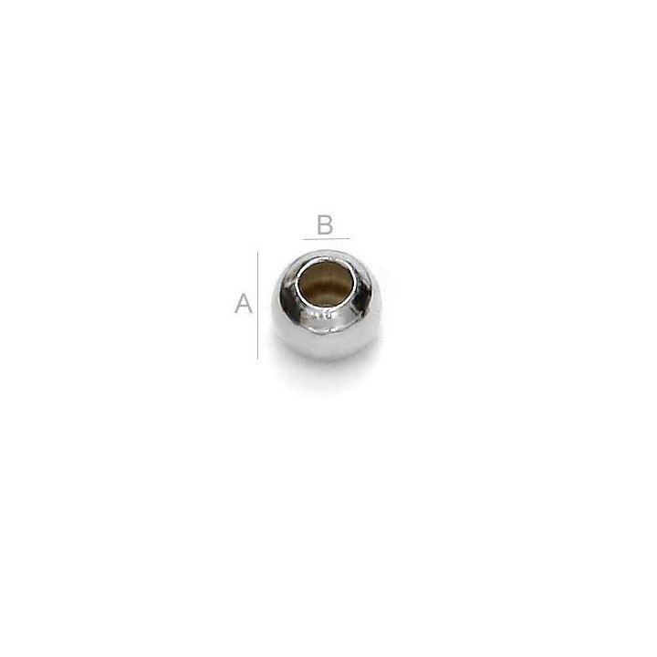 G0855-Bilute 2.2mm gaura 1mm 1 bucata - bijuterii personalizate din argint | simoshop