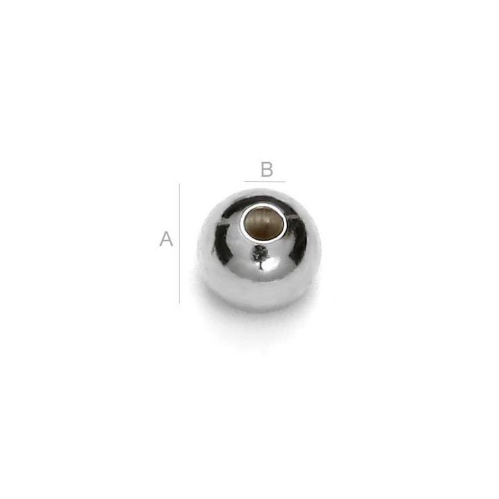 G0859-Bilute 4mm gaura 1.2mm 1 bucata - bijuterii personalizate din argint | simoshop