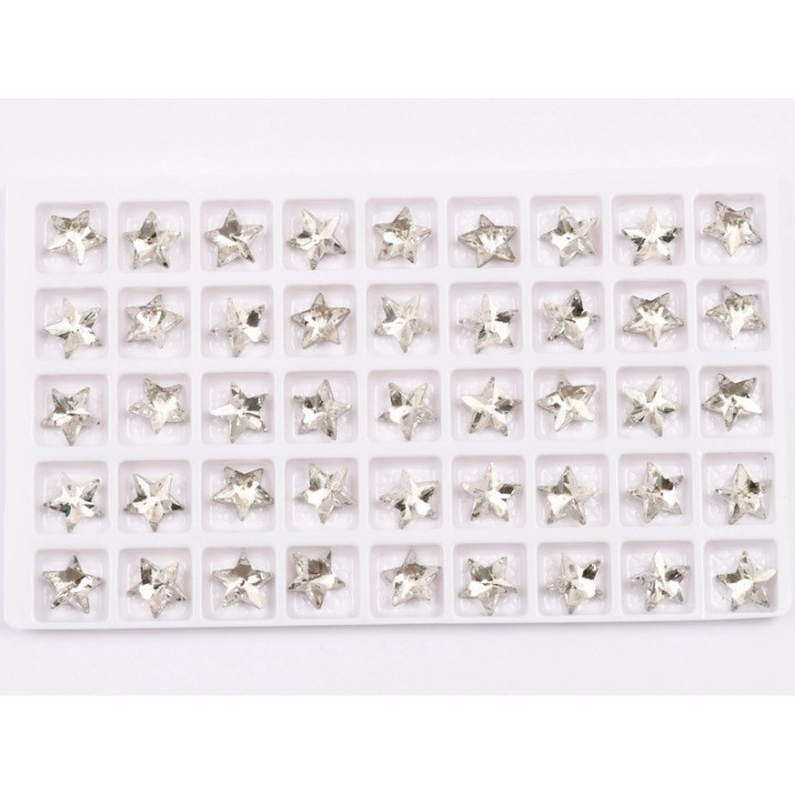 P4622-Cristal Star Fancy Stone, 10mm, Crystal Silver Shade Silver Foiled - 1 buc