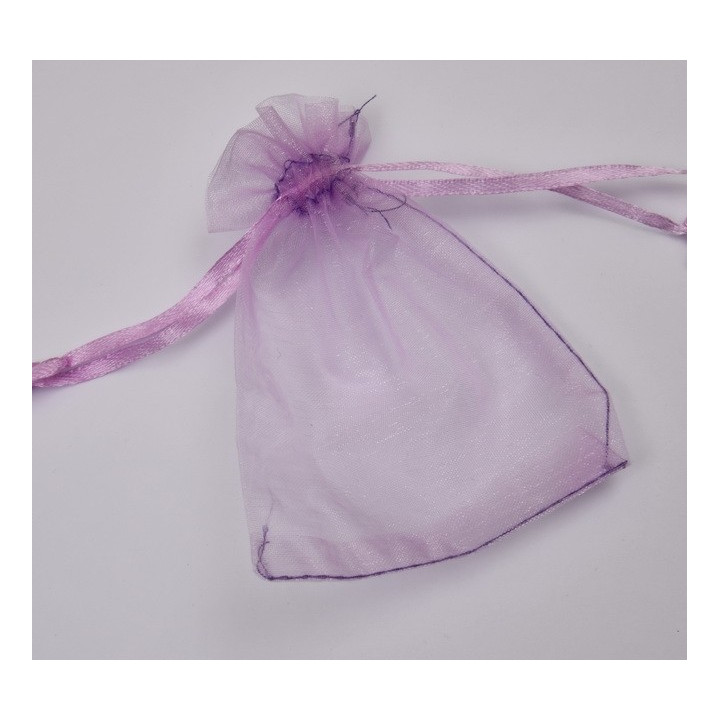 D022-Saculet din organza lila 10x8cm-1 buc