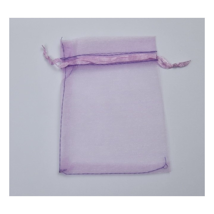 D022-Saculet din organza lila 10x8cm-1 buc