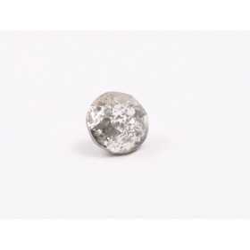 0833-Austria Chaton Round Stone, 6mm, Crystal Silver Patina Silver Foiled - 1 buc