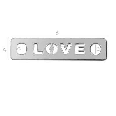 Charm Love Argint 925 Decupat - Cadou Romantic