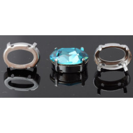 0932-SWAROVSKI ELEMENTS Settings 4120 18x13mm argintiu 4 gauri - bijuterii personalizate din argint | simoshop