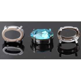 0932-SWAROVSKI ELEMENTS Settings 4120 18x13mm argintiu 4 gauri - bijuterii personalizate din argint | simoshop