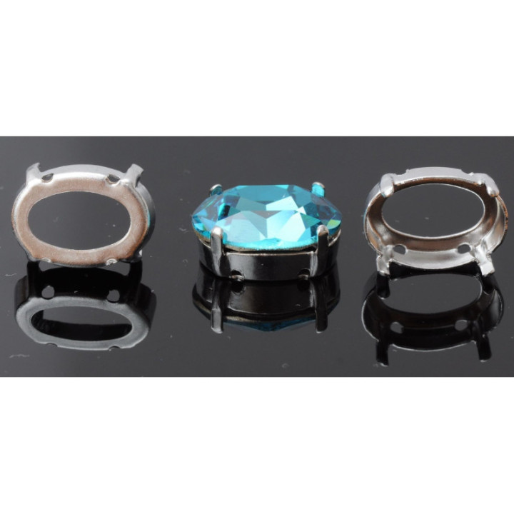 0932-SWAROVSKI ELEMENTS Settings 4120 18x13mm argintiu 4 gauri - bijuterii personalizate din argint | simoshop
