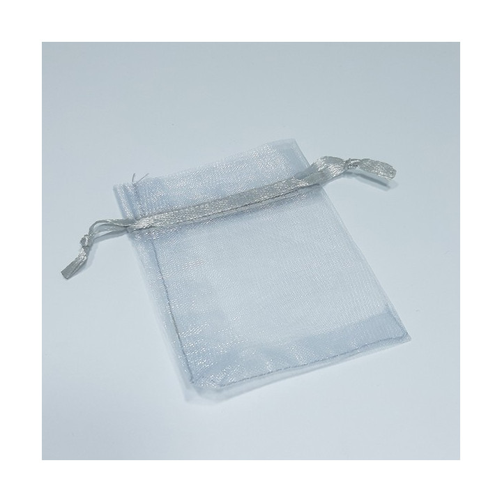 D018-Saculet din organza gri 12x9cm-1 buc