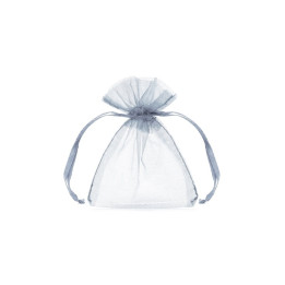 D018-Saculet din organza gri 12x9cm-1 buc