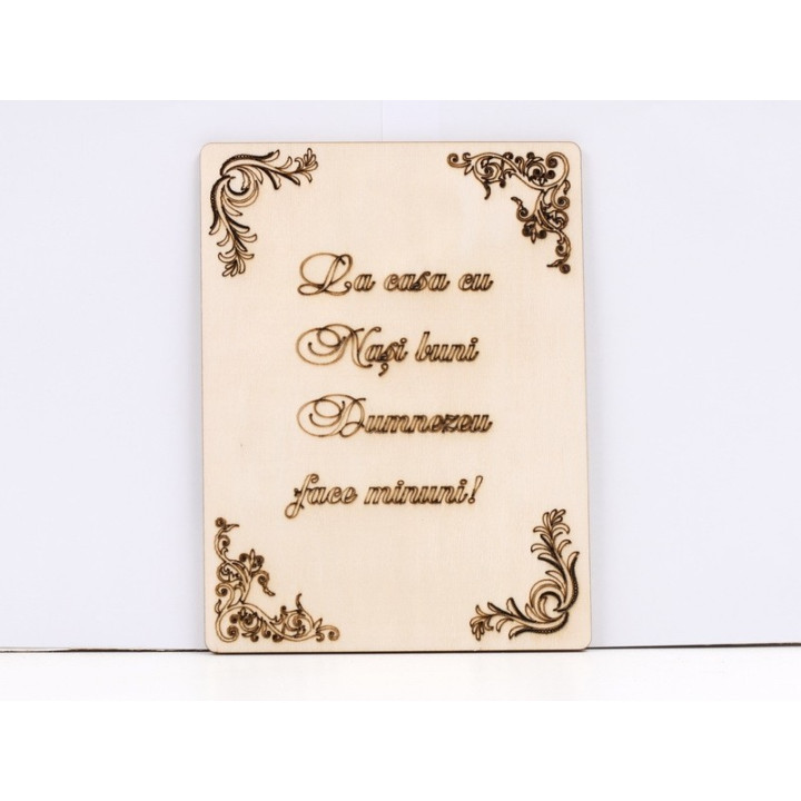 L1014-Glob din MDF, personalizabil cu numele firmei,10cm - 1 buc