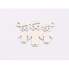E1914 N Link Ag 925 Familie MFT 21.5x13mm, 0.6mm - 1 buc