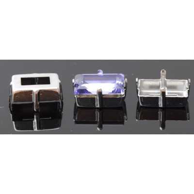 0933-SWAROVSKI ELEMENTS Settings 4527 14x10 argintiu fara gauri - bijuterii personalizate din argint | simoshop
