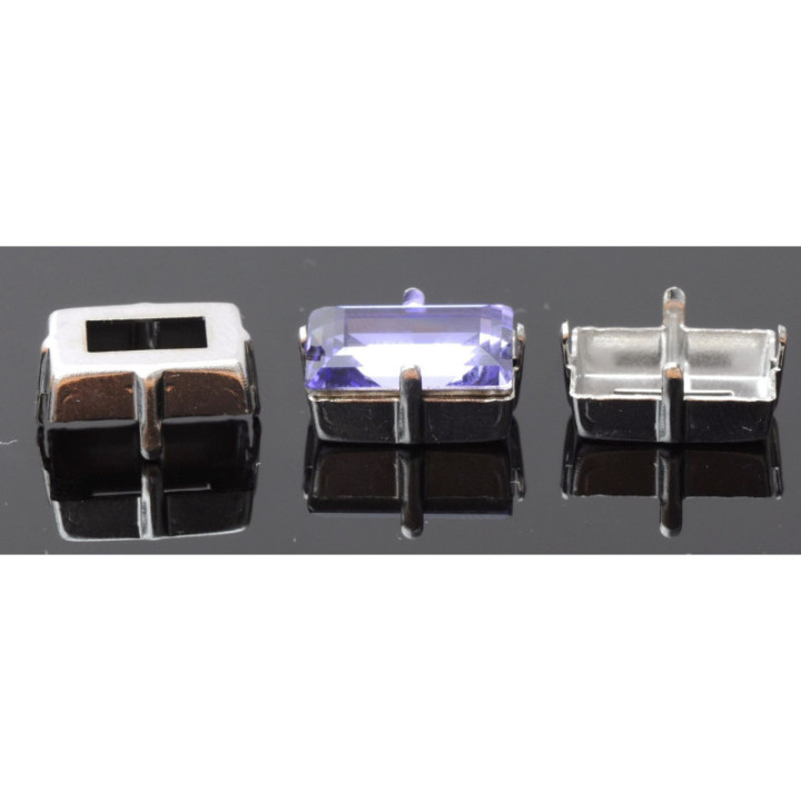 0933-SWAROVSKI ELEMENTS Settings 4527 14x10 argintiu fara gauri - bijuterii personalizate din argint | simoshop