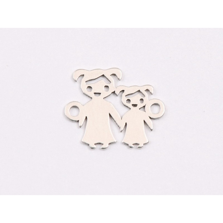 E1916 N Link Ag 925 Familie BB 17x15mm, 0.6mm - 1 buc