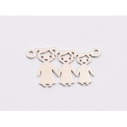 E1938 N Link Ag 925 Familie BF 13x15mm, 0.6mm - 1 buc
