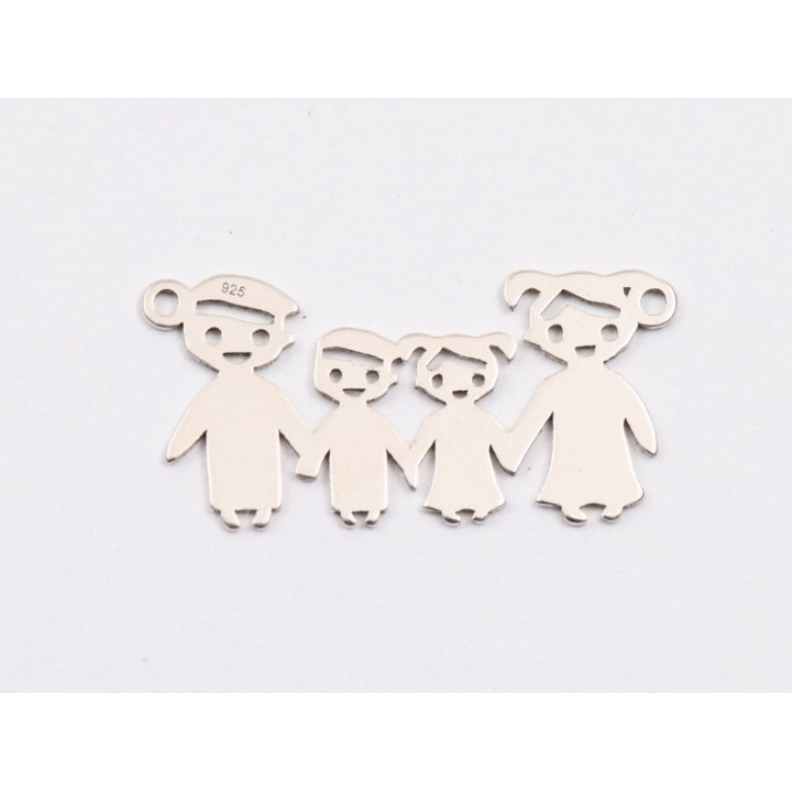 E1940 N Link Ag 925 Familie BBF 19.5x13mm, 0.6mm - 1 buc