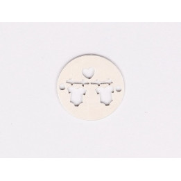 E1944 N Link Ag 925 "Nota muzicala" 13mm- 1 buc