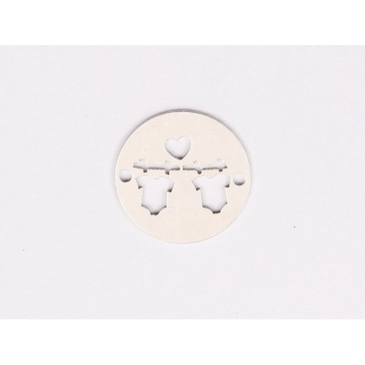 E1944 N Link Ag 925 "Nota muzicala" 13mm- 1 buc