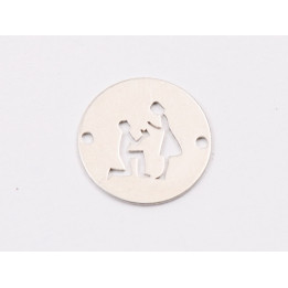 E1948 N Link Ag 925 "Cupcake" 13mm- 1 buc