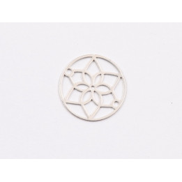 E1954 N Link Ag 925 "Floare filigranata" 15mm- 1 buc