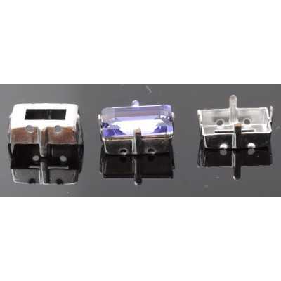 0934-SWAROVSKI ELEMENTS Settings 4527 14x10mm argintiu 4 gauri - bijuterii personalizate din argint | simoshop