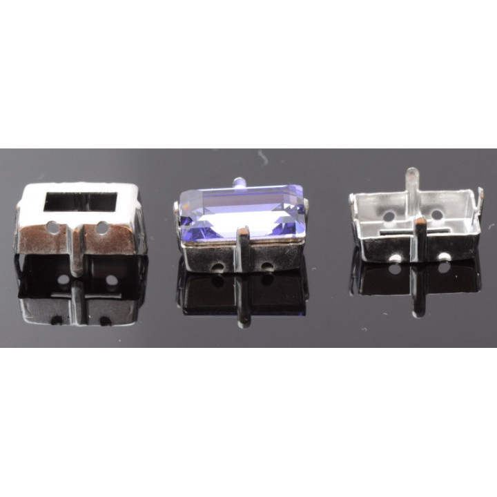 0934-SWAROVSKI ELEMENTS Settings 4527 14x10mm argintiu 4 gauri - bijuterii personalizate din argint | simoshop