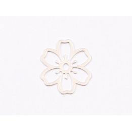 E1979 G Link Ag 925 Floare 14.5x15mm, 0.4mm - 1 buc