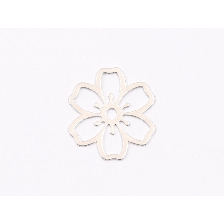 E1979 G Link Ag 925 Floare 14.5x15mm, 0.4mm - 1 buc