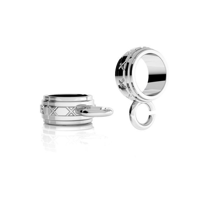 G0307-Distantier cu bucla argint 925, 7x10mm - 1buc
