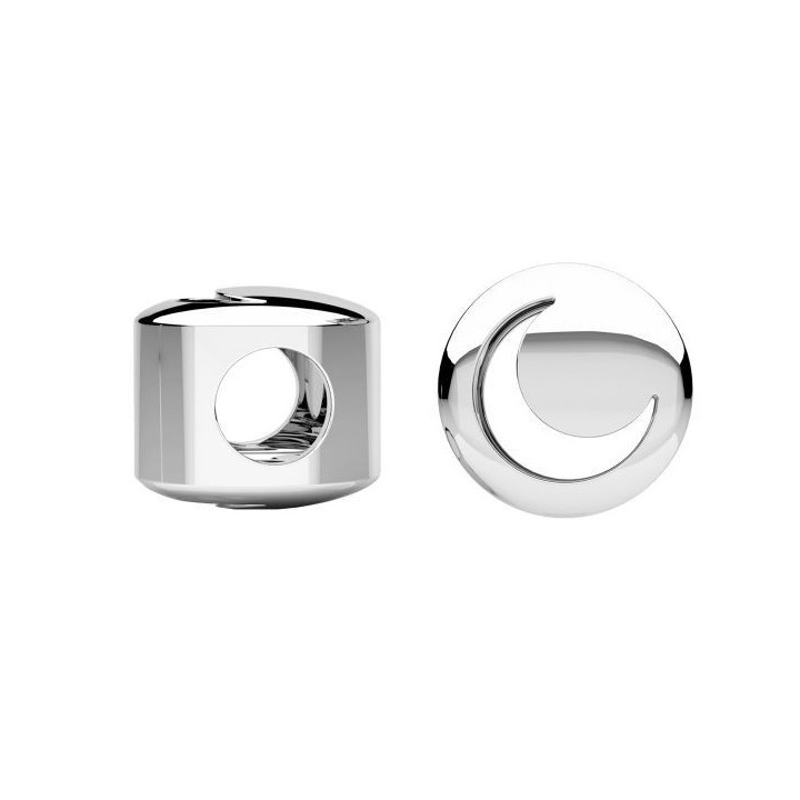 G0349-Distantier cu semiluna decupata, Argint 925, 10mm -1buc