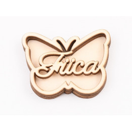 L1088-Fluture trei straturi pentru licheni  "Fiica" , 4x5.5 cm - 1 buc