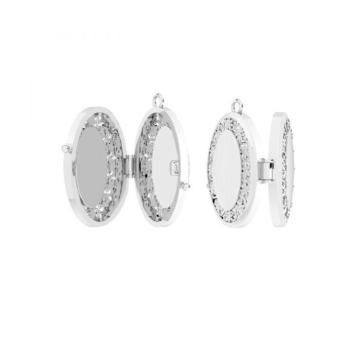 G0359-Pandantiv oval 18.8x24.4mm, Argint 925 - 1 buc
