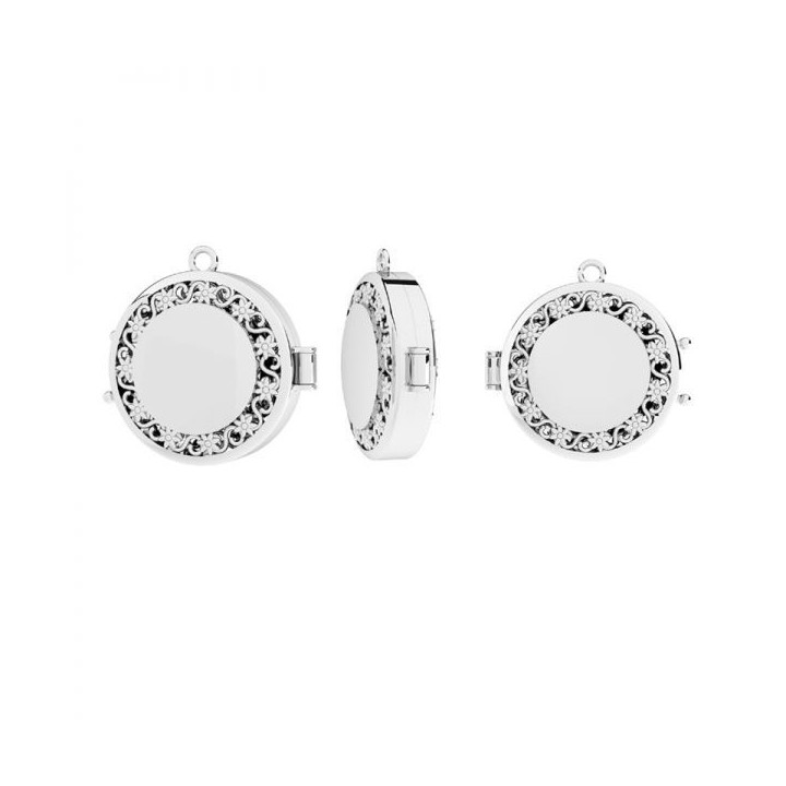 G0373-Pandantiv rotund 22.4x22.9mm, Argint 925 - 1 buc