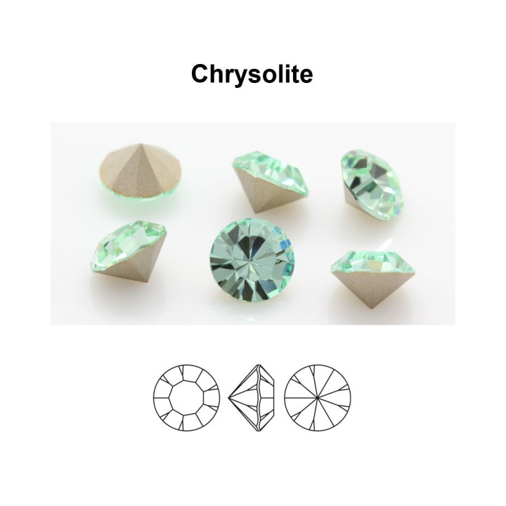 0329-Cristal Preciosa, MC Chaton Maxima Chrysolite PP5 1.25mm - 50 buc