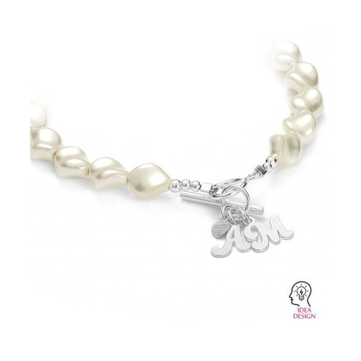 G0888-Litera P din argint 925 8.6x7.3mm 1 buc - bijuterii personalizate din argint | simoshop