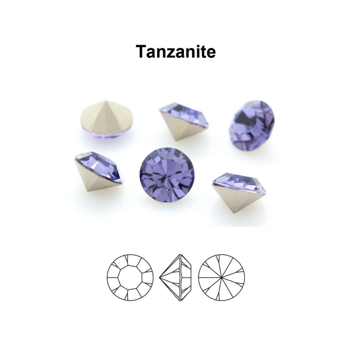 0483-Preciosa Chaton Maxima Tanzanite PP7 1.4mm - 50 buc
