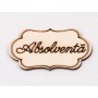 L1099 - Decupaj din lemn "Absolventa" 1 buc - bijuterii personalizate din argint | simoshop