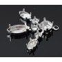 0940-SWAROVSKI ELEMENTS Settings Multiple Stones argintiu - bijuterii personalizate din argint | simoshop
