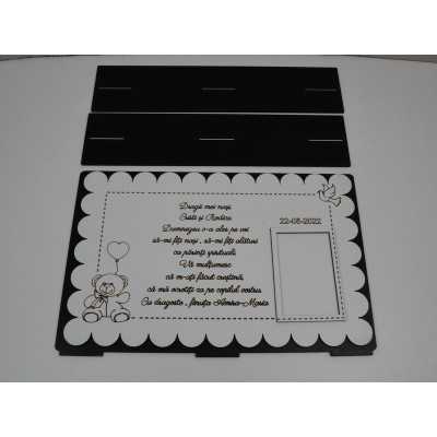 L1104 -Decupaj MDF "Dragii mei nasi" 30x25cm -1 bucata - bijuterii personalizate din argint | simoshop
