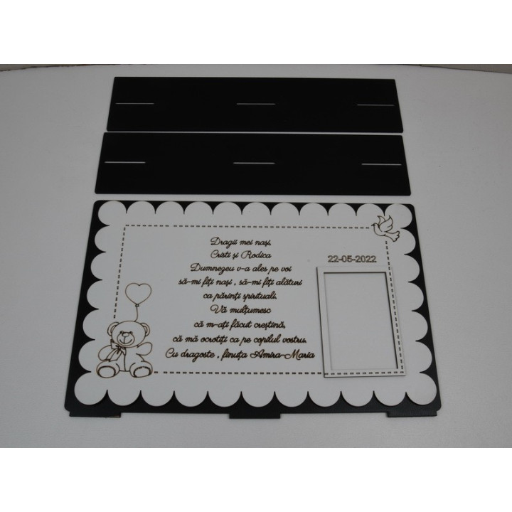 copy of L735 -Decupaj MDF "Dragii mei nasi" 19x21 cm  -1 bucata - bijuterii personalizate din argint | simoshop